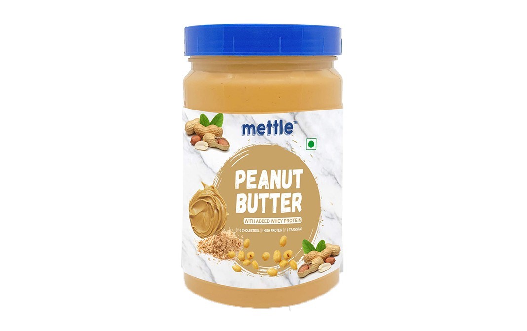 Mettle Peanut Butter With Added Whey Protein   Plastic Jar  907 grams
